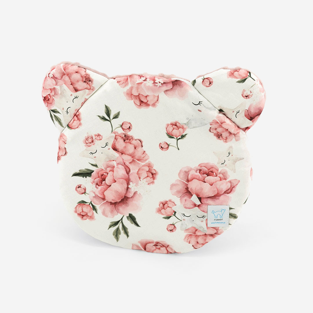 Poduszka Miś Peonie
